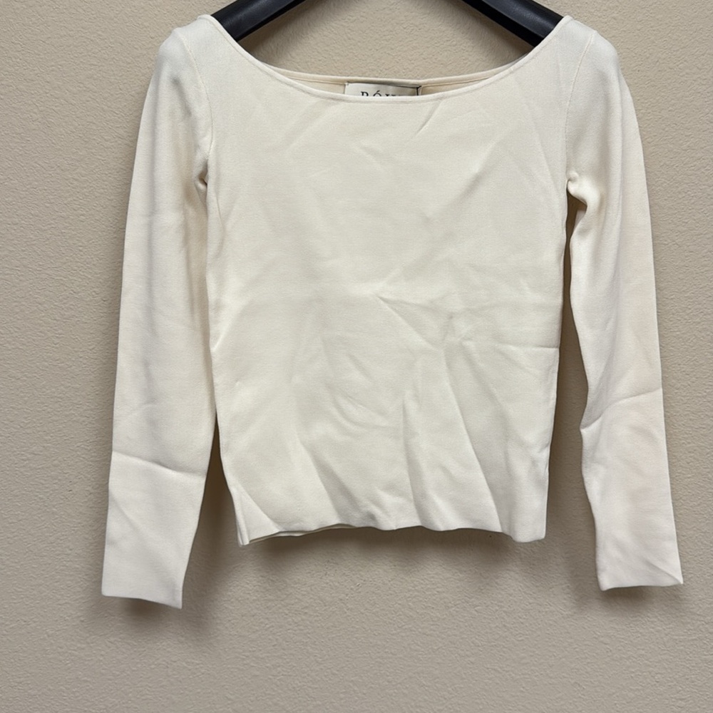 RÓHE OFF WHITE KNITTED LONG SLEEVE - 38